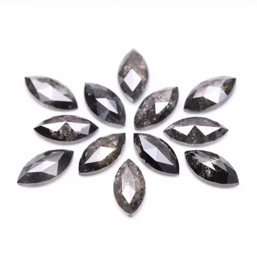 6.0 X 3.0 MM Salt and Pepper Marquise Cut Diamond