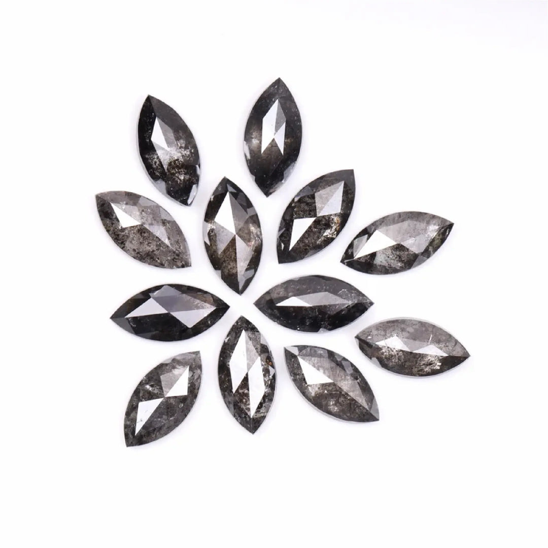 6.0 X 3.0 MM Salt and Pepper Marquise Cut Diamond