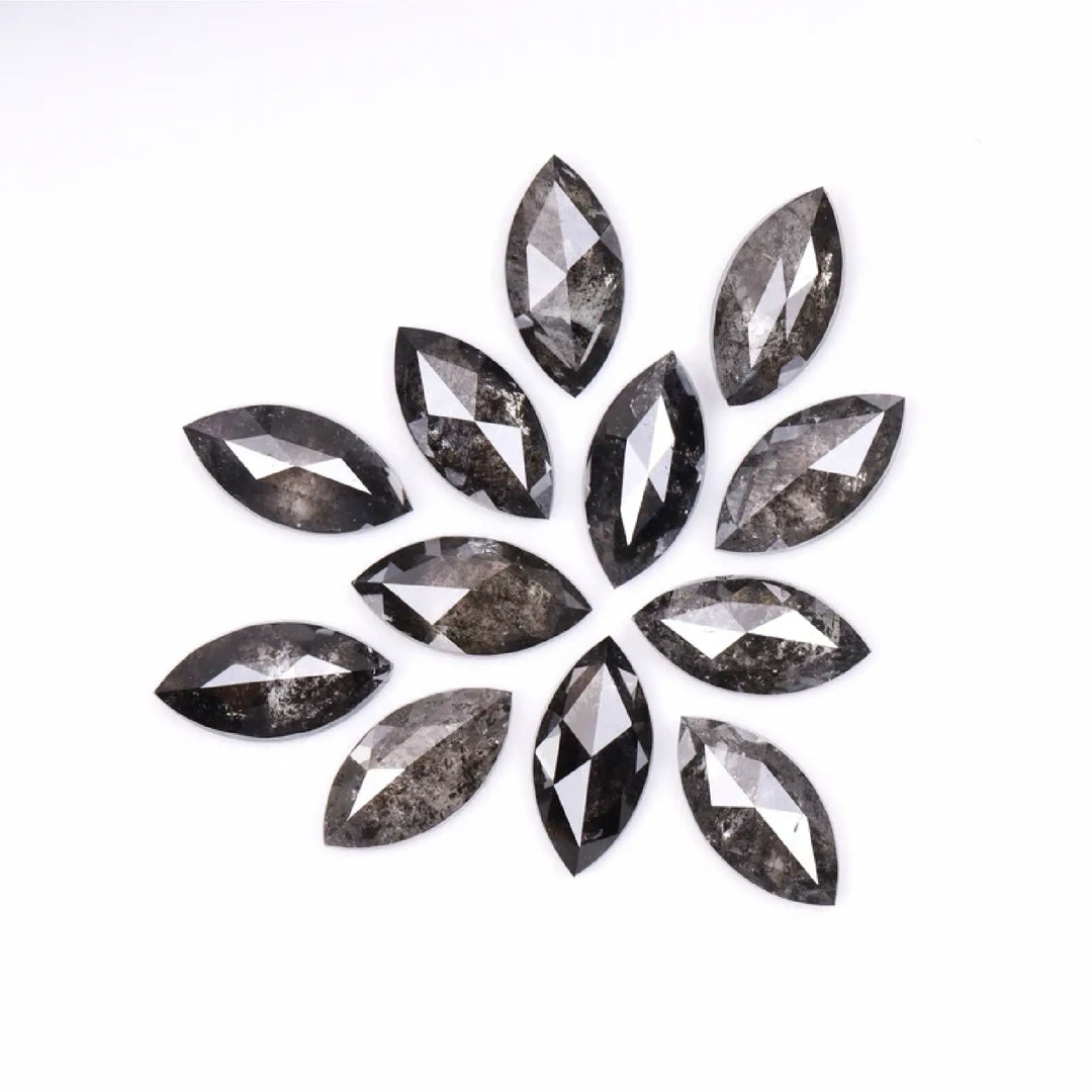 6.0 X 3.0 MM Salt and Pepper Marquise Cut Diamond