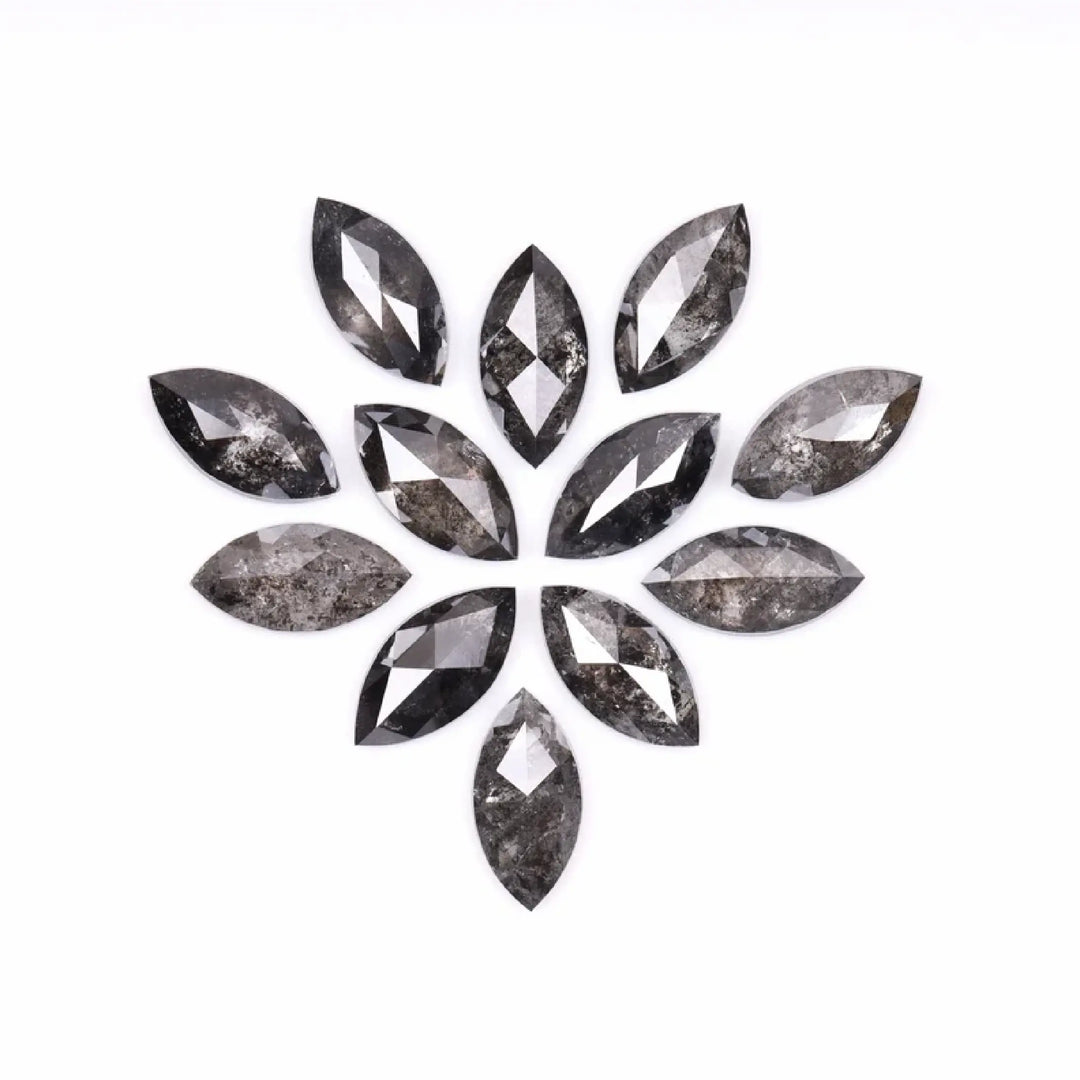6.0 X 3.0 MM Salt and Pepper Marquise Cut Diamond