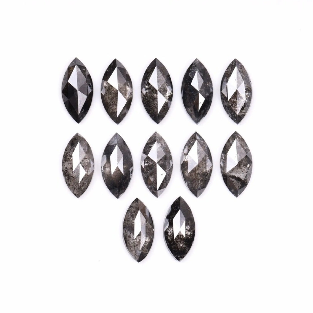 6.0 X 3.0 MM Salt and Pepper Marquise Cut Diamond