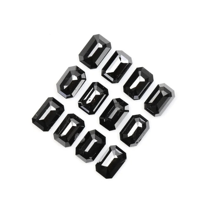 6.0 X 4.0 MM, Emerald Cut Salt And Pepper Diamond