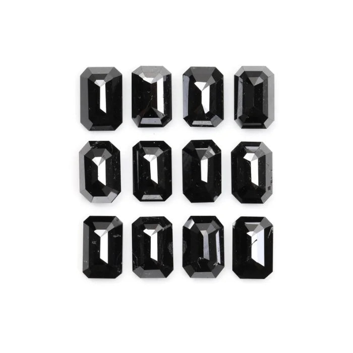 6.0 X 4.0 MM, Emerald Cut Salt And Pepper Diamond