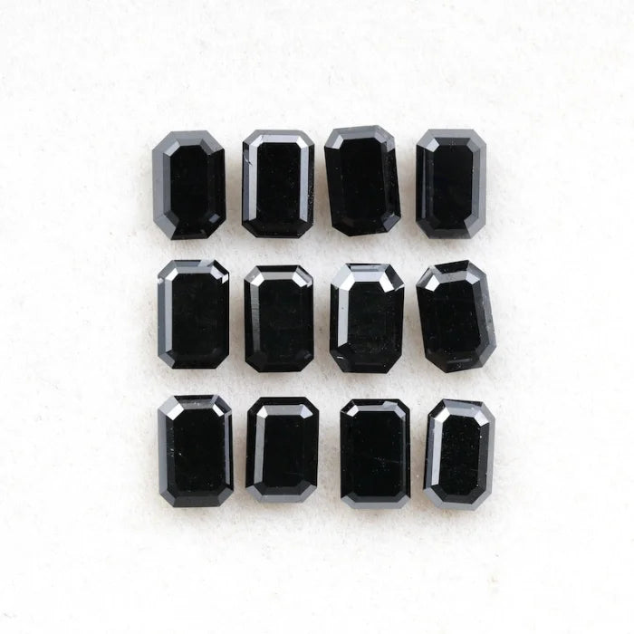 6.0 X 4.0 MM, Emerald Cut Salt And Pepper Diamond