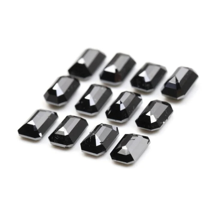 6.0 X 4.0 MM, Emerald Cut Salt And Pepper Diamond