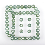 6.43 CT, 2.7 To 2.9 MM | Natural Green Diamond | Round Rose Cut Diamond | Natural Loose Diamond - Minimal Carbon