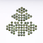 6.45 CT, 2.5 MM | Enhanced Green Color Diamond | Round Rose Cut Diamond | Natural Loose Diamond For Earring & Wedding Ring - Minimal Carbon