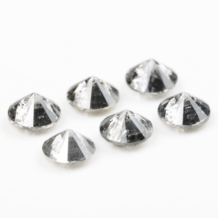 4.1 MM Salt And Pepper Round Brilliant Cut Diamond