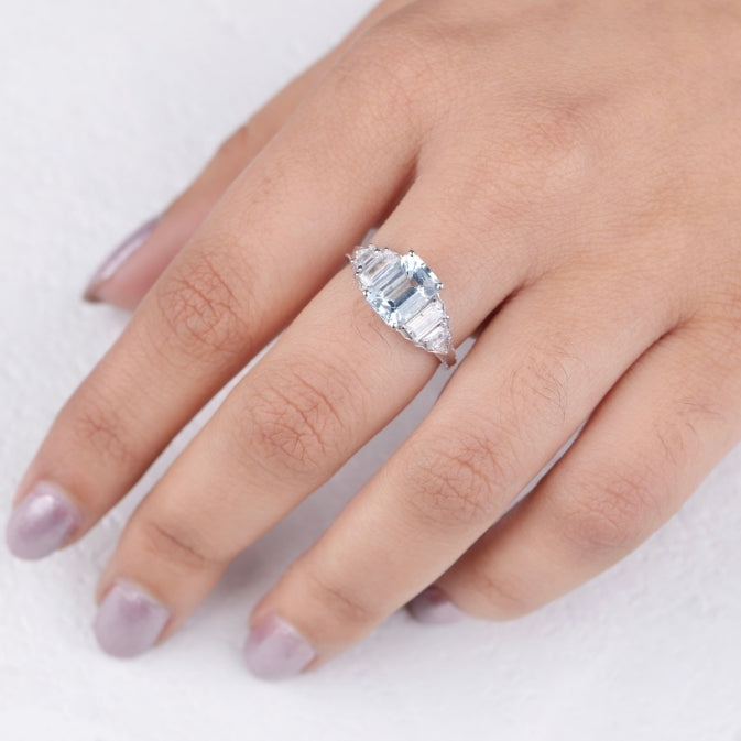 Vintage-Inspired Emerald Cut Engagement Ring