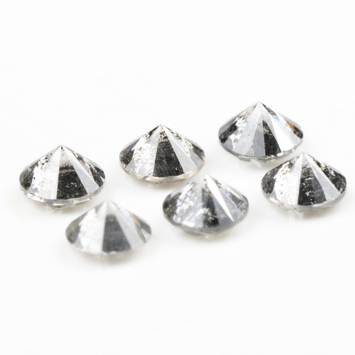 4.1 MM Salt And Pepper Round Brilliant Cut Diamond