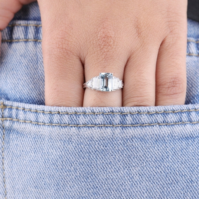 Vintage-Inspired Emerald Cut Engagement Ring