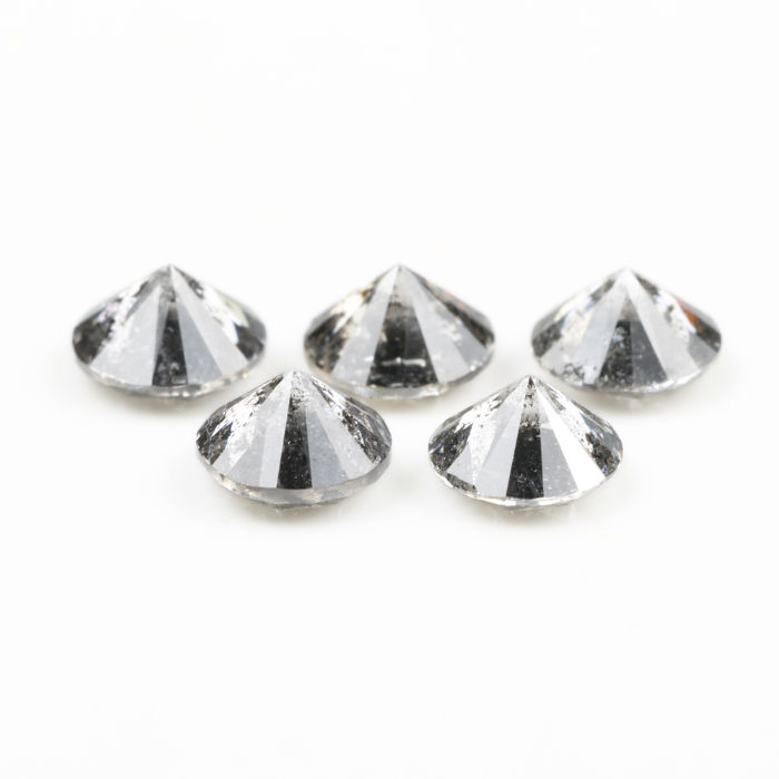 4.0 MM Salt And Pepper Round Brilliant Cut Diamond