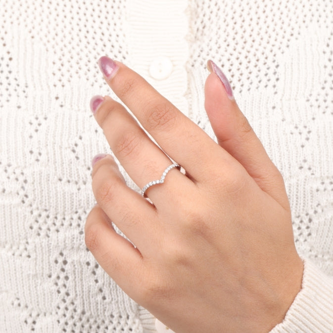 Chevron Engagement Ring