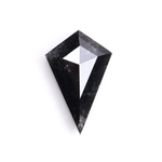 7.26 CT Kite Cut Natural Salt and Pepper Diamond - Minimal Carbon
