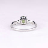 Oval Cut Green Sapphire Engagement Ring For Couple