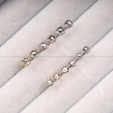 Solitaire Stud Diamond Earring Pair - Minimal Carbon
