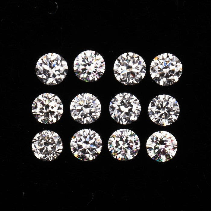 2.7 MM Natural White Round Brilliant Cut Diamond Natural Loose Diamond For Earring