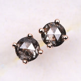 Diamond Stud Earrings Pair - Minimal Carbon