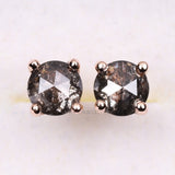 Diamond Stud Earrings Pair - Minimal Carbon
