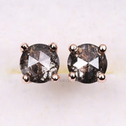 Diamond Stud Earrings Pair - Minimal Carbon