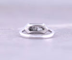 Load image into Gallery viewer, Half Bezel Set Hexagon Cut Lab Diamond Solitaire Ring
