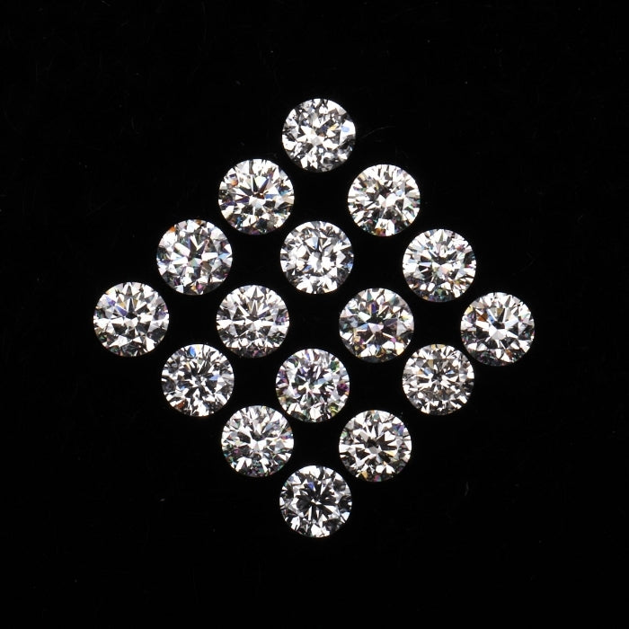 2.4 MM Round Brilliant Cut Diamond Natural Loose White Diamond Ring