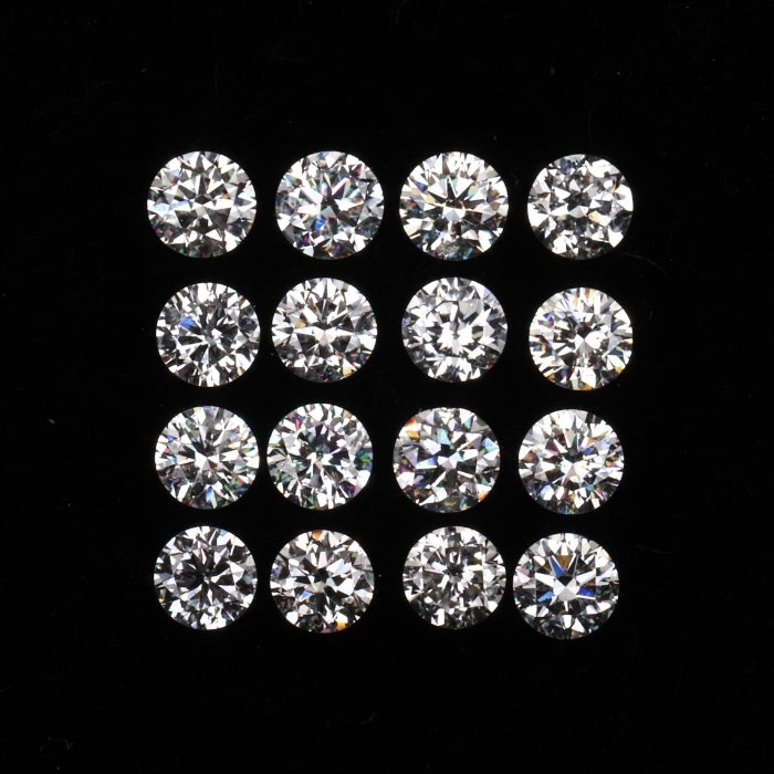 2.4 MM Round Brilliant Cut Diamond Natural Loose White Diamond Ring