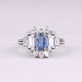 Oval Sapphire Diamond Ring