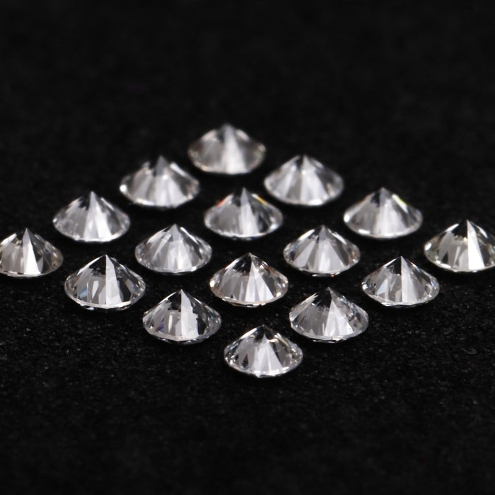 2.4 MM Round Brilliant Cut Diamond Natural Loose White Diamond Ring