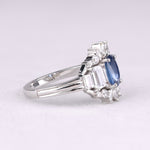 Load image into Gallery viewer, Oval Sapphire Diamond Ring
