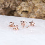 Load image into Gallery viewer, Flower Cluster Diamond Earring Stud Pair
