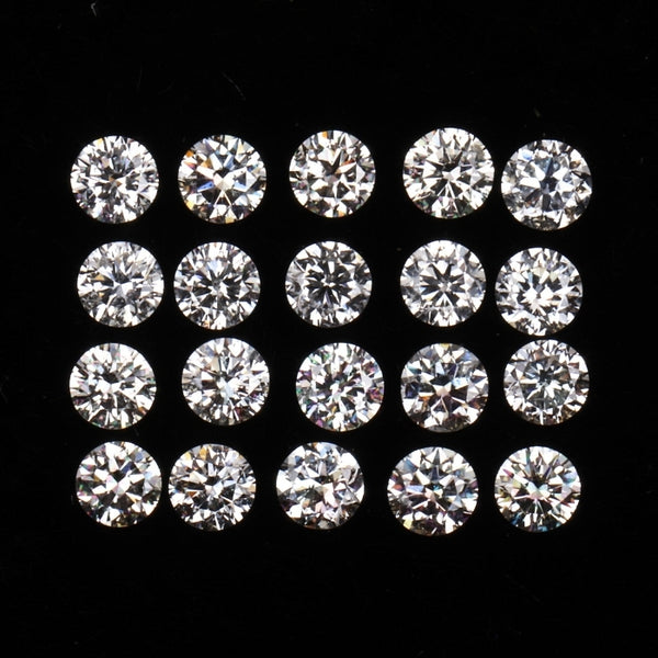 2.5 MM Natural Loose Diamond Natural White Round Brilliant Cut Diamond For Earring & Ring