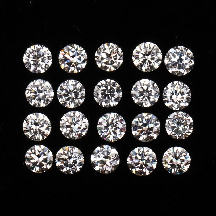 2.5 MM Natural Loose Diamond Natural White Round Brilliant Cut Diamond For Earring & Ring