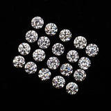 2.5 MM Natural Loose Diamond Natural White Round Brilliant Cut Diamond For Earring & Ring
