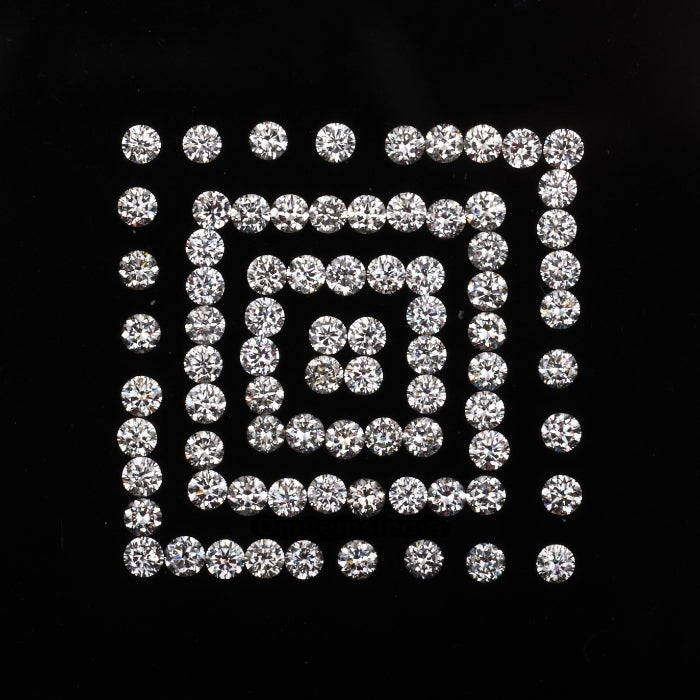 1.8 MM White Round Brilliant Cut Diamond Natural Loose Diamond For Earrings