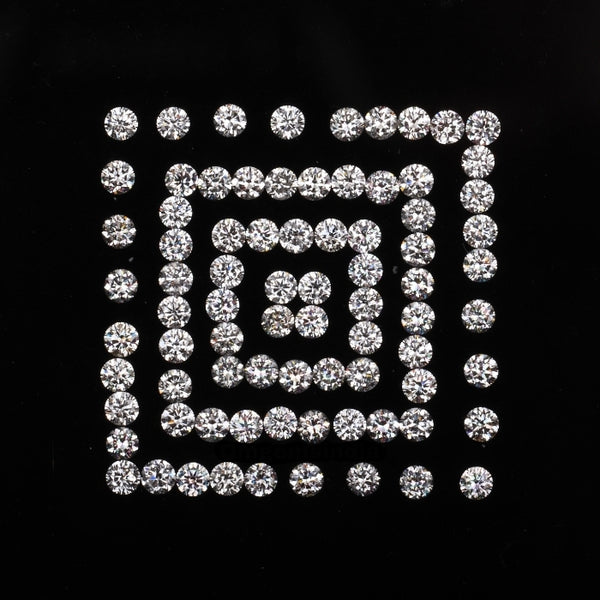 1.8 MM White Round Brilliant Cut Diamond Natural Loose Diamond For Earrings