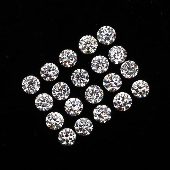 2.5 MM Natural Loose Diamond Natural White Round Brilliant Cut Diamond For Earring & Ring
