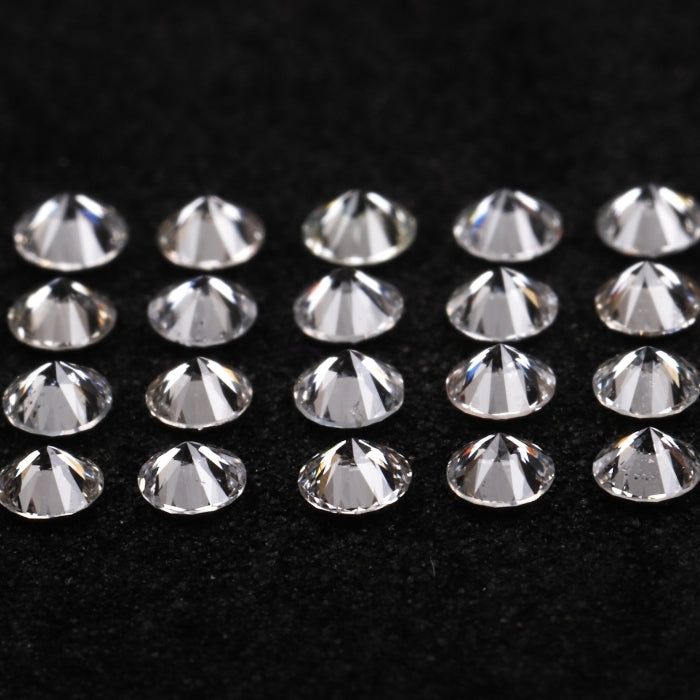 2.5 MM Natural Loose Diamond Natural White Round Brilliant Cut Diamond For Earring & Ring