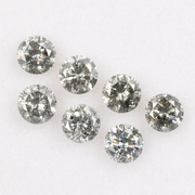 3.8 MM Salt And Pepper Round Brilliant Cut Diamond
