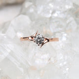 Solitaire Ring 4 Prong Ring - Minimal Carbon