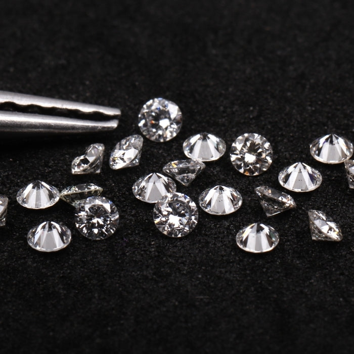 1.7 MM Natural Loose Diamond Natural White Round Brilliant Cut Diamond For Earring