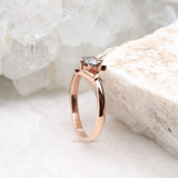 Solitaire Ring 4 Prong Ring - Minimal Carbon