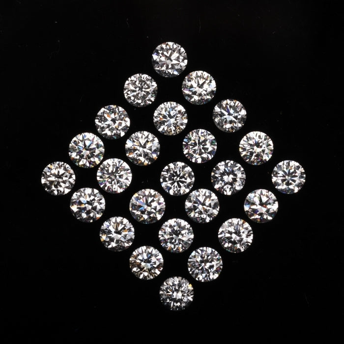 2.6 MM  Natural Loose Diamond Natural White Round Brilliant Cut Diamond For Earring