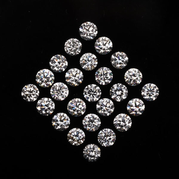 2.4 MM Natural Loose Diamond Round Brilliant Cut Diamond For Ring