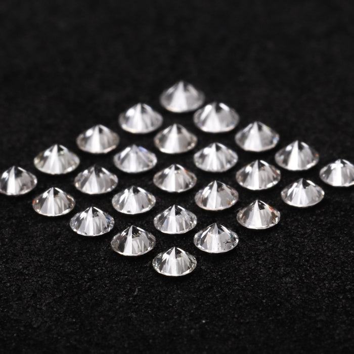 2.5 MM Natural Loose Diamond Natural White Round Brilliant Cut Diamond For Earring & Ring