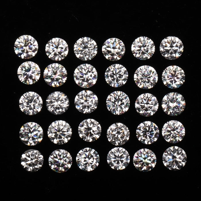 2.6 MM  Natural Loose Diamond Natural White Round Brilliant Cut Diamond For Earring