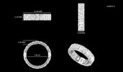 rest amount for heart ring and pear emerald band