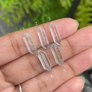 Natural Aquamarine | Sky Blue Aquamarine | Elongated Hexagon Aquamarine - Minimal Carbon