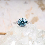 Load image into Gallery viewer, Three Stone Ring | Lab Grown Diamond Ring
