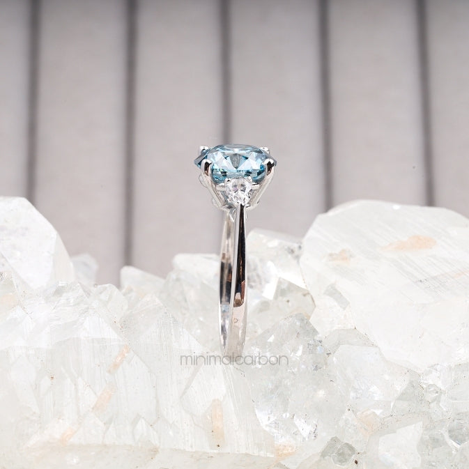 three stone couple ring 